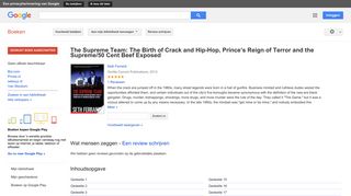
                            12. The Supreme Team: The Birth of Crack and Hip-Hop, Prince’s Reign ... - Resultaten voor Zoeken naar boeken met Google