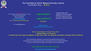 
                            7. The Tamilnadu Dr.M.G.R. Medical University - SEQUEL