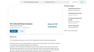 
                            10. The Telemarketing Company | LinkedIn