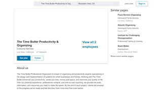 
                            6. The Time Butler Productivity & Organizing | LinkedIn