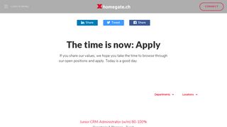 
                            7. The time is now: Apply - Homegate AG