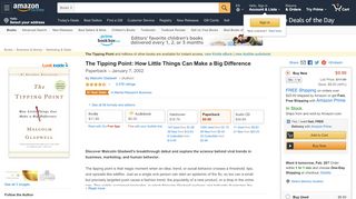 
                            7. The Tipping Point: How Little Things Can Make a Big Difference ...