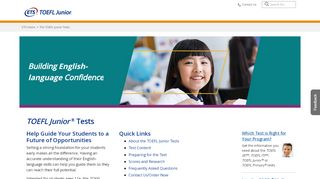 
                            3. The TOEFL Junior Tests - ETS