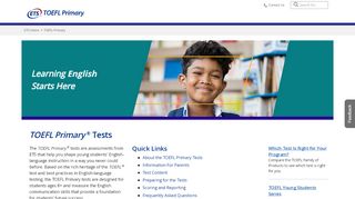 
                            3. The TOEFL Primary Tests - ETS.org