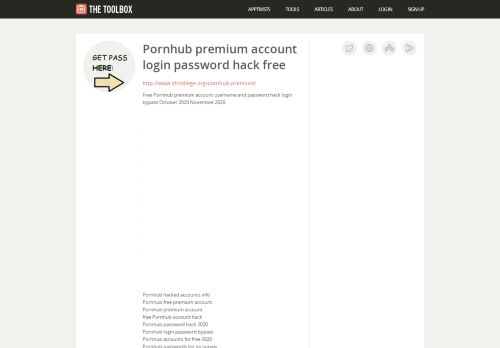 
                            5. The Toolbox » I know that girl account password hack free » Tools