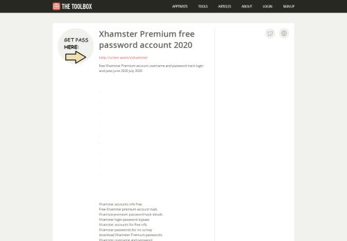 
                            8. The Toolbox » xhamster Premium password account free hack 2018 ...