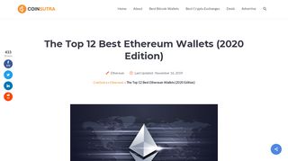 
                            2. The Top 10 Best Ethereum Wallets (2019 Edition) - CoinSutra