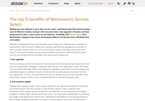 
                            13. The top 5 benefits of Vectorworks Service Select - Jigsaw24