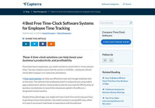 
                            7. The Top 7 Free and Open Source Time Clock Software Systems ...