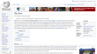 
                            12. The Tote - Wikipedia