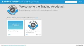 
                            6. The Trading Academy