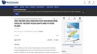 
                            13. THE TRIUMF-ISAC RADIOACTIVE ION BEAM (RIB) FACILITY ...