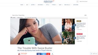 
                            9. The Trouble With Swipe Buster - AskMen