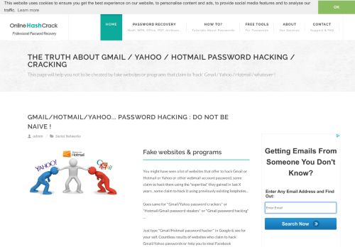 
                            13. The truth about Gmail / Yahoo / Hotmail password hacking / cracking ...