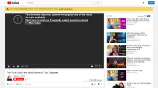 
                            2. The Truth About the eBay Research Tool Terapeak - YouTube