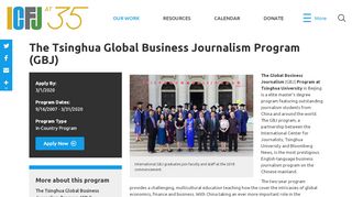 
                            13. The Tsinghua Global Business Journalism Program (GBJ ...