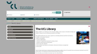 
                            4. The UCL Library | UCL Biblioteket