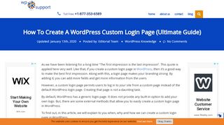 
                            11. The Ultimate Guide To Create Custom Login Page In WordPress | 2018