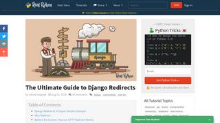 
                            3. The Ultimate Guide to Django Redirects – Real Python