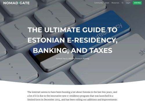 
                            12. The Ultimate Guide to Estonian E-residency, Banking, and Taxes