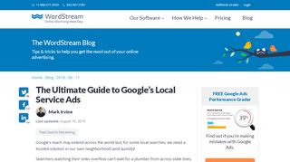 
                            5. The Ultimate Guide to Google's Local Service Ads | WordStream