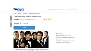 
                            7. The Ultimate James Bond Quiz - ProProfs Quiz