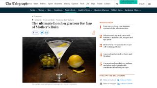 
                            3. The ultimate London gin tour - The Telegraph
