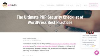 
                            12. The Ultimate PHP Security Checklist of WordPress Best Practices