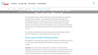 
                            2. The Ultimate Tumble Dryer Symbol Guide - Persil