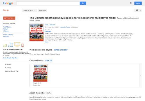 
                            9. The Ultimate Unofficial Encyclopedia for Minecrafters: Multiplayer ...