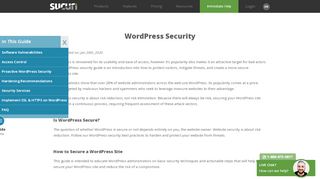 
                            3. The Ultimate WordPress (WP) Security Guide | Sucuri