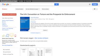 
                            5. The U.N. Convention on Torture and the Prospects for Enforcement