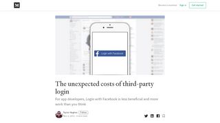 
                            1. The unexpected costs of third-party login – Taylor Hughes – Medium