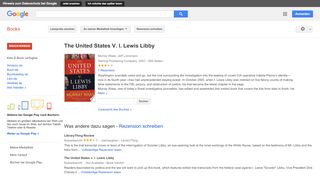 
                            13. The United States V. I. Lewis Libby - Google Books-Ergebnisseite