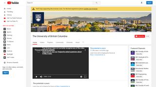 
                            10. The University of British Columbia - YouTube