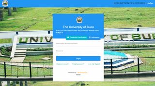 
                            12. The University of Buea - Go Student - Login to university user account