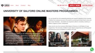 
                            8. The University of Salford Online Masters Programmes | ...