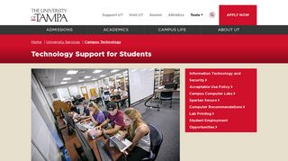 
                            2. The University of Tampa - Information Technology - Student Help Desk