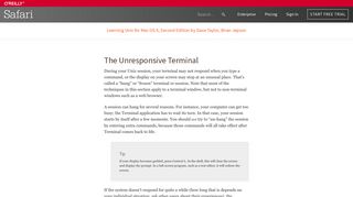 
                            7. The Unresponsive Terminal - Learning Unix for Mac OS X, Second ...