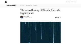 
                            5. The untold history of Bitcoin: Enter the Cypherpunks - Medium