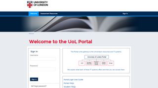 
                            1. the UoL Portal - University of London