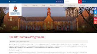 
                            5. The UP Thuthuka Programme - University of Pretoria