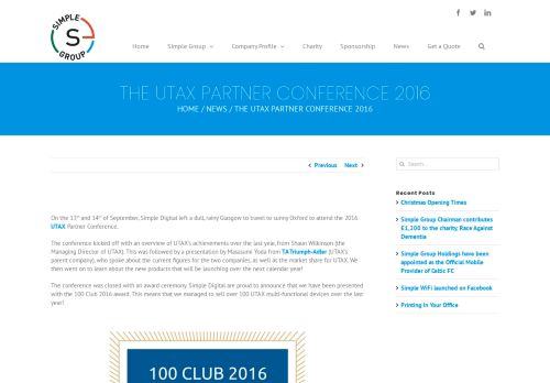 
                            6. The UTAX Partner Conference 2016 | Simple Group
