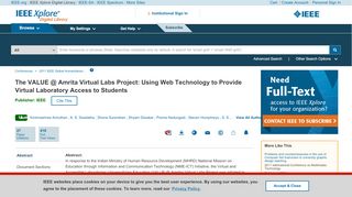 
                            6. The VALUE @ Amrita Virtual Labs Project: Using Web ... - IEEE Xplore