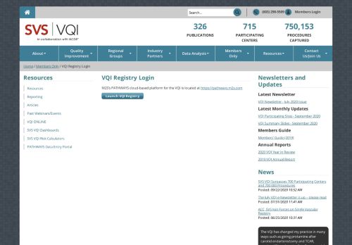 
                            7. The Vascular Quality Initiative | VQI Registry Login