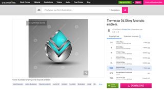 
                            3. The Vector 3d.Shiny Futuristic Emblem Stock Vector - Illustration of ...