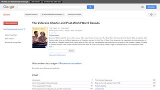 
                            10. The Veterans Charter and Post-World War II Canada