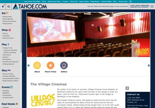 
                            12. The Village Cinemas | Lake Tahoe