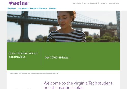 
                            10. the Virginia Tech student health insurance plan - My School | Aetna ...