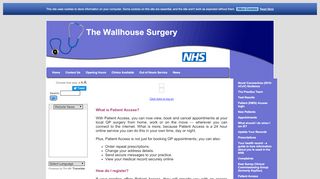 
                            9. The Wallhouse Surgery - Patient (EMIS) Access login